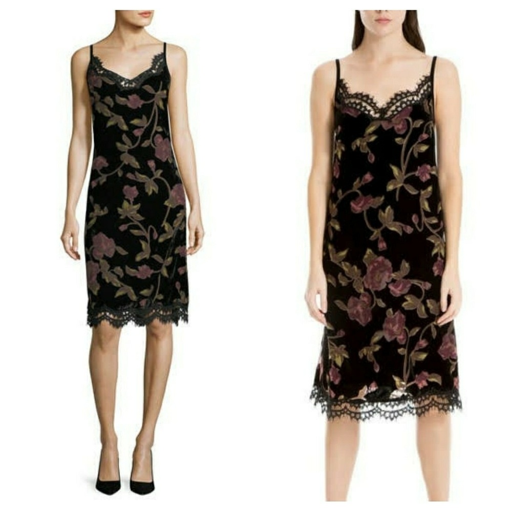 Max Studio Devere`Burned out Velvet Dres - Picture 4 of 8